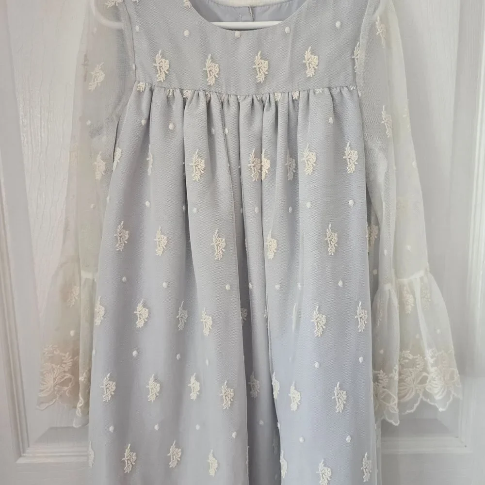 Laura Ashley of London Girls Lace Dress - Picture 4 of 11